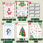Christmas Holiday Party Games Bundle for Classrooms, Family Reunions, Kids, Adults