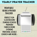 Yearly Prayer Tracker | Prayer Chart | Prayer Lessons | Primary Class Prayer Chart | Kids Prayer Printable | Prayer sheet for kids |