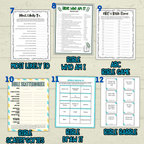 Kids Bible Games, Christian Printables, PDF, Sunday School Digital Download, Children's Ministry, Church New Testament