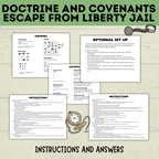 Doctrine and Covenants Escape Room | Escape Liberty Jail | D&C Games | Doctrine and Covenants Games | Kids Games | Sunday School | Escape