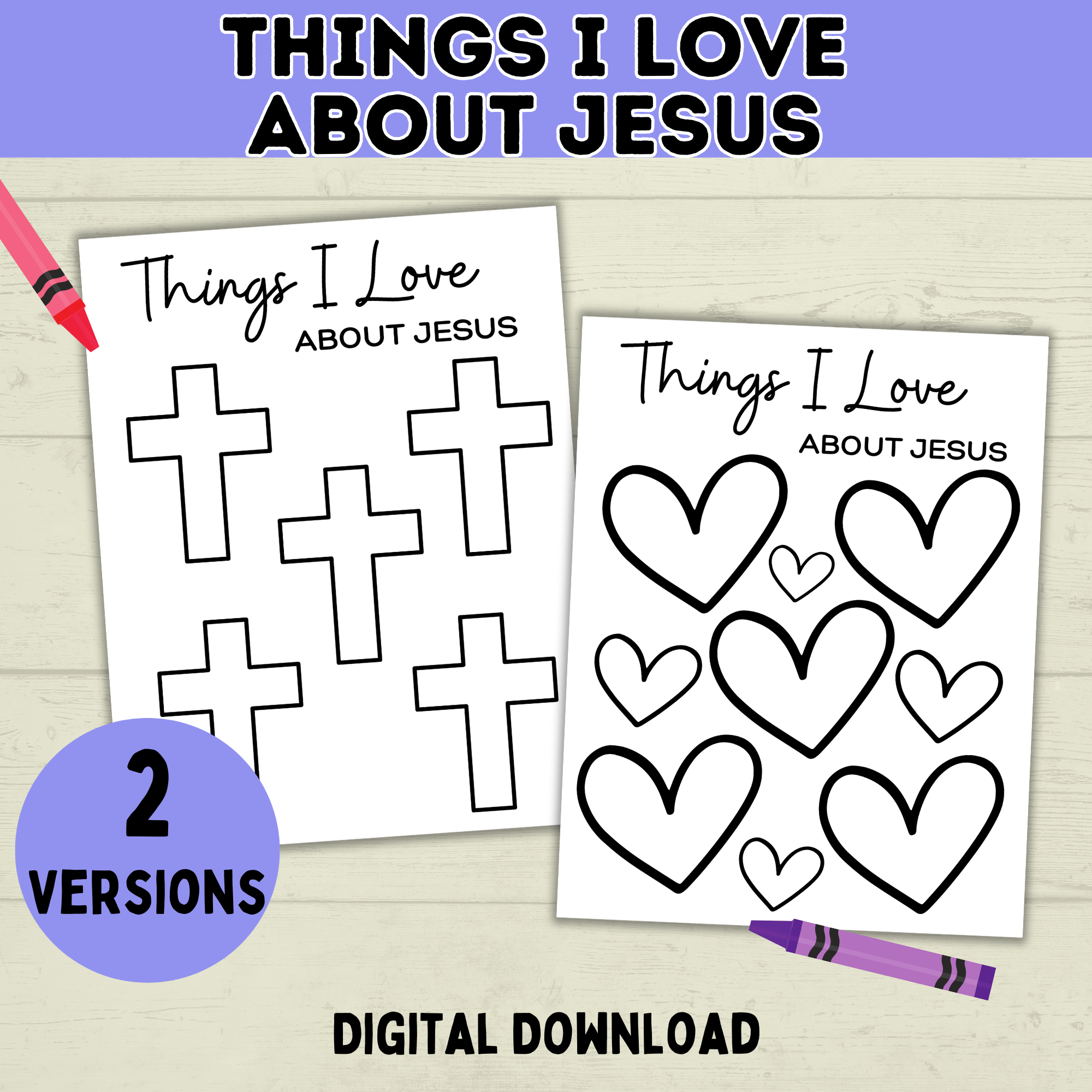 Jesus Craft | Things I Love About Jesus | Easter Craft | Sunday School Craft | Sunday School Lessons | Jesus Loves You | Bible Study |