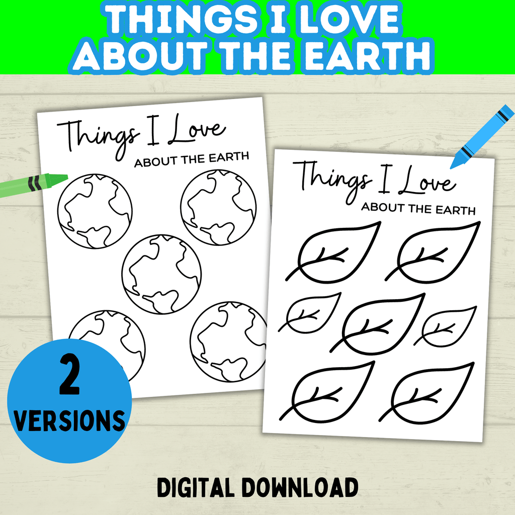 Earth Day Craft | Earth Day Game and Activity | Happy Earth Day | PDF download | Planet Earth | Save Earth | Easy Kids Crafts