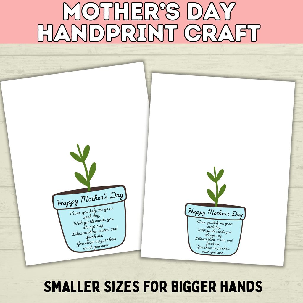 Mom Handprint Craft | Mother's Day Handprint Art | Handprint Art Craft | Handprint Flower | Flower Craft | Handprint Keepsake