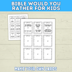 Bible Games for Kids | Would You Rather Bible Edition for Kids | Church Games | Digital Download | Bible Trivia | Sunday School Games