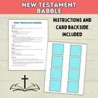 Bible Games | New Testament Game Babble | Youth Church Game | Bible Printable | Digital Download | Party Games | Scriptures | Young Women