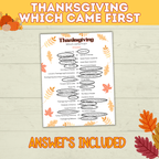 Thanksgiving Kids Game | Thanksgiving Party Game | Kids Digital Download | Kids Game | PDF download | Thanksgiving Activity | Family Game