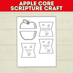 Apple Scripture Craft for Kids