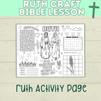 Ruth Craft | Ruth Activity | Bible Craft | Bible Activity Page | Bible Lesson Plan | Ruth Lesson Plan | Ruth Printable | Digital Download