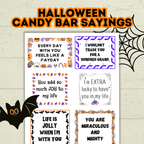 Halloween Candy Bar Pun Gift and Treat Tags