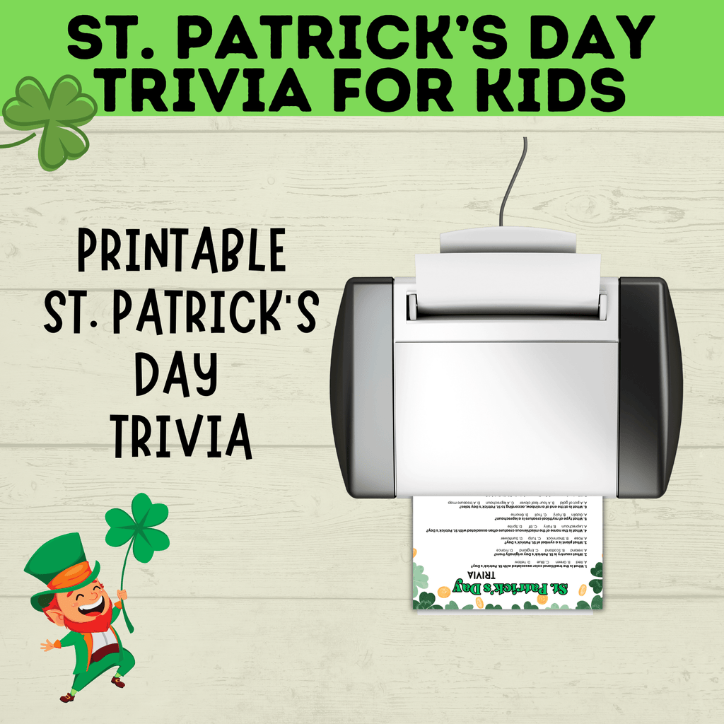 St. Patrick's Day Trivia for Kids | Kids Trivia | St. Patrick's Day Game | St. Patty's Day | Classroom Game | Party Game | Kids Games