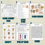 Moses Coloring Pages, Moses Activity Pack, Sunday School Activity, Bible Lesson, Old Testament, Genesis, Christian Craft, Moses and Exodus