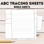 ABC Tracing Letters for Kids | Preschool Worksheets | ABC Worksheets