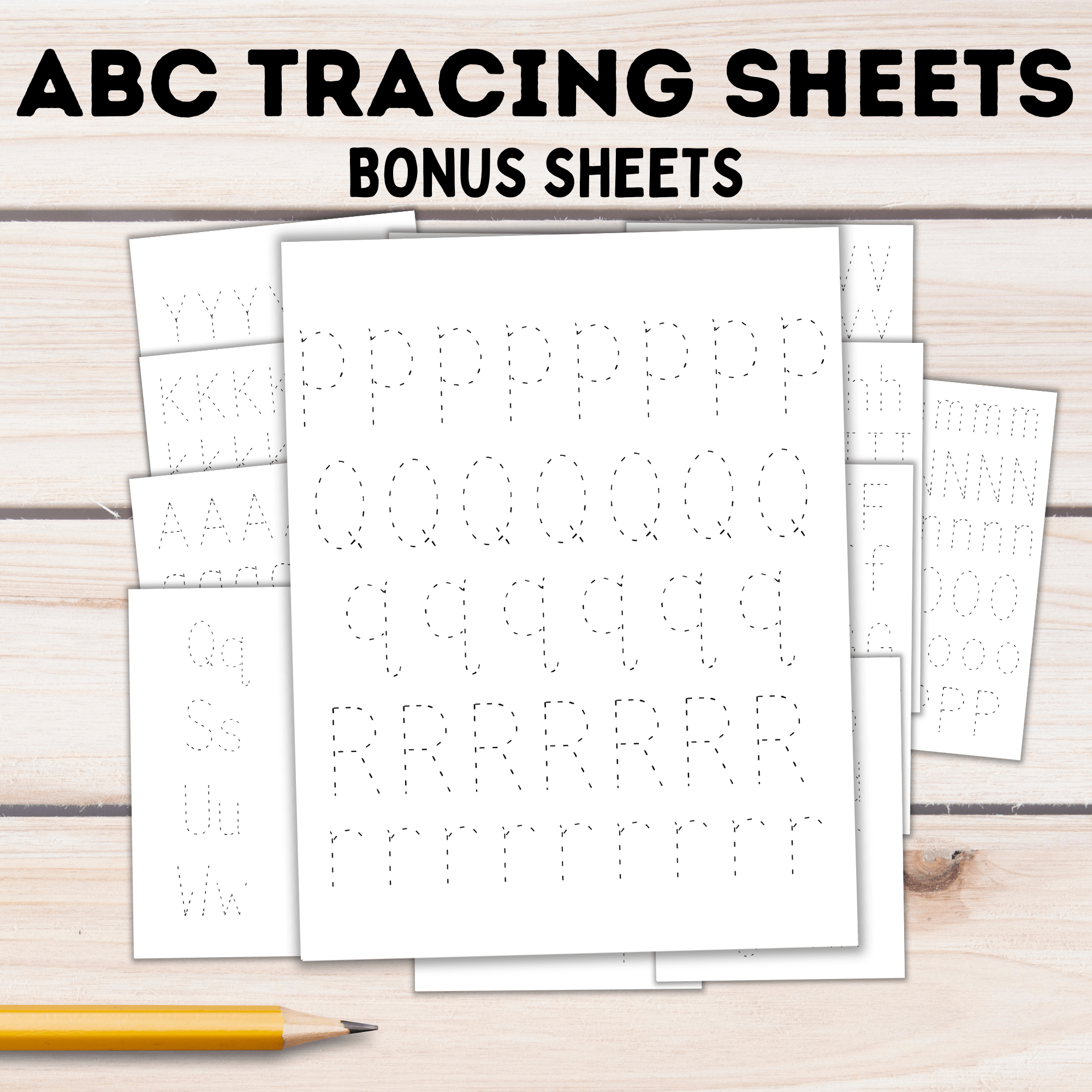 ABC Tracing Letters for Kids | Preschool Worksheets | ABC Worksheets