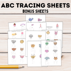 ABC Tracing Letters for Kids | Preschool Worksheets | ABC Worksheets