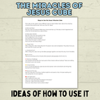 Miracles of Jesus Cube Craft, Jesus Craft, Bible Cube Craft, Sunday School Craft