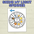 Shine My Light Craft, Matthew 5 Lesson, Bible Crafts, Sunday School Crafts, Spinner Craft, Christian Craft, Homeschool, Shine Your Light