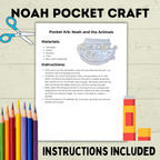 Noah's Ark Craft, Noah's Cut and Paste Craft, Sunday School Craft, Bible Craft