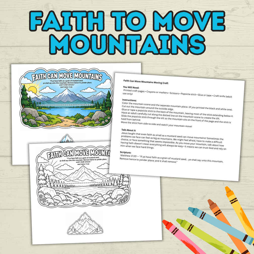 Faith Crafts, Faith Craft Bundle, Bible Crafts, Sunday School Crafts, Homeschool, Christian Crafts, Cut and Paste Crafts, Kids Crafts,