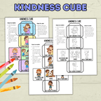 Kindness Cube Craft, Sunday School Craft, Kids Crafts, Kindness Craft, Christian Crafts, Bible Crafts, Homeschool, Lesson VBS, Cut and Paste