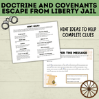 Doctrine and Covenants Escape Room | Escape Liberty Jail | D&C Games | Doctrine and Covenants Games | Kids Games | Sunday School | Escape