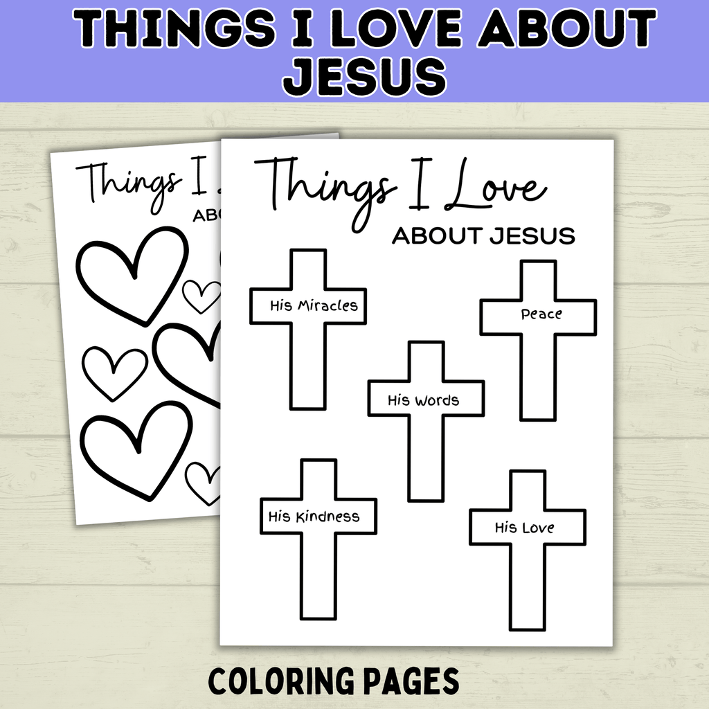 Jesus Craft | Things I Love About Jesus | Easter Craft | Sunday School Craft | Sunday School Lessons | Jesus Loves You | Bible Study |