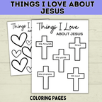 Jesus Craft | Things I Love About Jesus | Easter Craft | Sunday School Craft | Sunday School Lessons | Jesus Loves You | Bible Study |