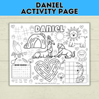 Bible Activity Page | Activity Sheet | Daniel in the Lion's Den | Lion | Homeschool | Christian Game | Kids Bible Printable | PDF