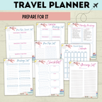 Travel Planner for the Whole Family | Family Planner | Budget Planner | Travel Calendar | Travel Itinerary | Travel Research | PDF download