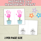 Mom Handprint Craft | Mother's Day Handprint Art | Handprint Art Craft | Handprint Flower | Flower Craft | Handprint Keepsake