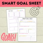 Kids Goals | Daily Goals Tracker | Smart Goals Sheet | Goal Setting | Goals Printable | Kids Printable | Daily Tasks | Checklist for Kids