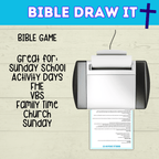 Bible Draw It | Bible Charades | Bible Games | Bible Activities for Kids | Church Games | Digital Download | Sunday School | Printables