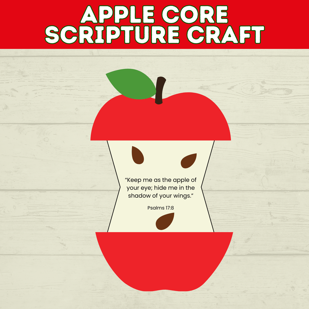 Apple Scripture Craft for Kids