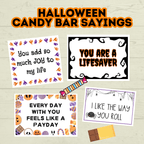 Halloween Candy Bar Pun Gift and Treat Tags