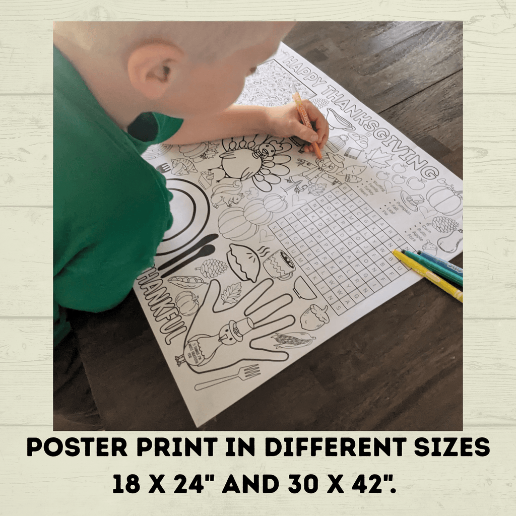 The Mega Kids Thanksgiving Activity and Crafts Bundle