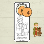 Job Door Hanger Craft, Bible Story Job Craft, Sunday School Craft, Bible Craft