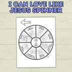I  Can Love Like Jesus Craft, Valentine's Day Christian Craft, Sunday School Craft, Bible Craft, Bible Lesson