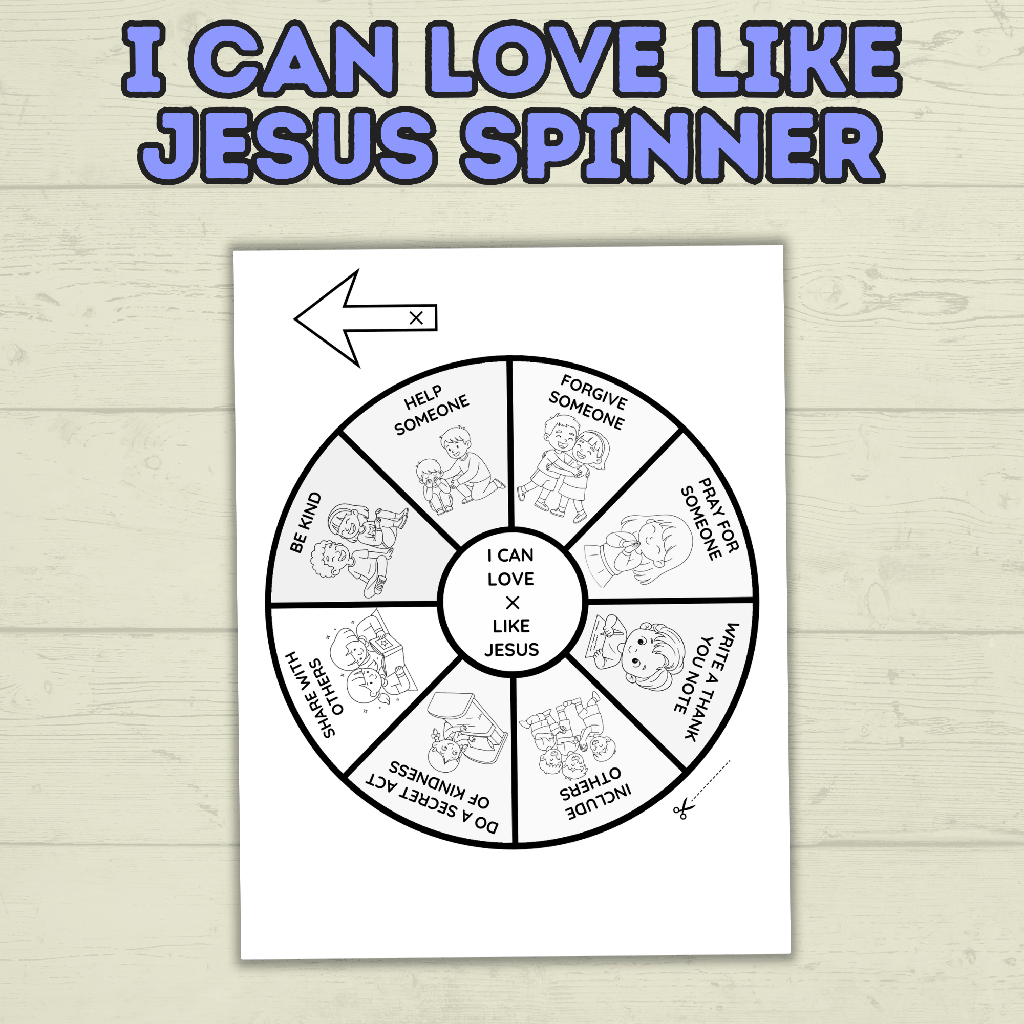 I  Can Love Like Jesus Craft, Valentine's Day Christian Craft, Sunday School Craft, Bible Craft, Bible Lesson