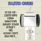 Faith Cube Craft, Bible Lesson Craft, Sunday School Craft, Christian Activity, Homeschool, Bible Heroes