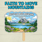 Faith Can Move Mountains Craft, Faith Craft, Scripture Craft, Bible Craft, Sunday School Craft for Kids, Primary Craft, Homeschool, VBS