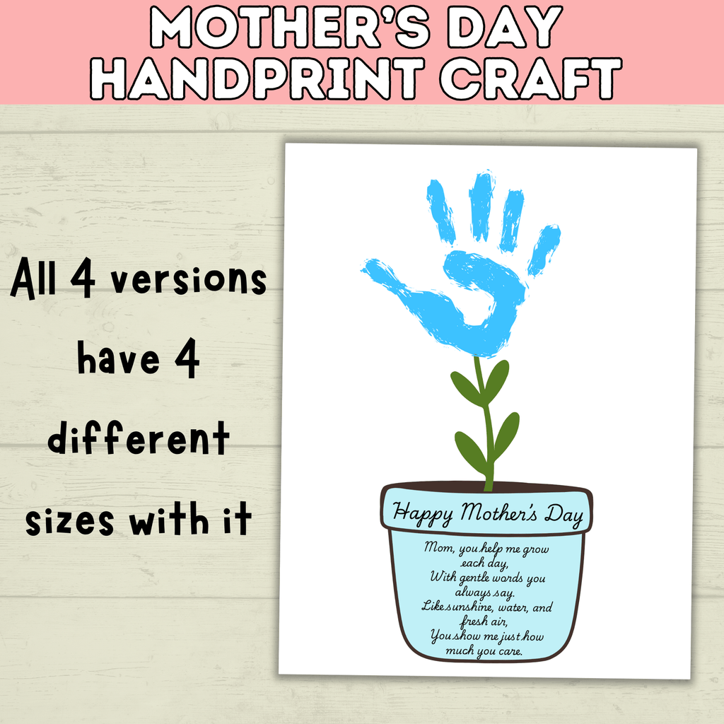 Mom Handprint Craft | Mother's Day Handprint Art | Handprint Art Craft | Handprint Flower | Flower Craft | Handprint Keepsake
