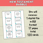 Bible Games | New Testament Game Babble | Youth Church Game | Bible Printable | Digital Download | Party Games | Scriptures | Young Women