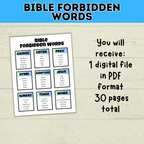 Church Taboo Card Game | Religious Card Game | Games for Church