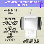 Women in the Bible Trivia Quiz | Bible Quiz | Bible Trivia | Trivia Questions | Trivia game | Church Games | Printable Games | Digital