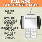 Fall Coloring Pages | Fall Activity Page | Fall | Fall Printables | Fall Preschool | Digital Download | Halloween Printable