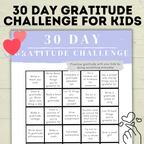 Gratitude Challenge for Kids | Gratitude Activity | Thankfulness Activity | Thankful | Kids Activity | Kids Printable | Thanksgiving