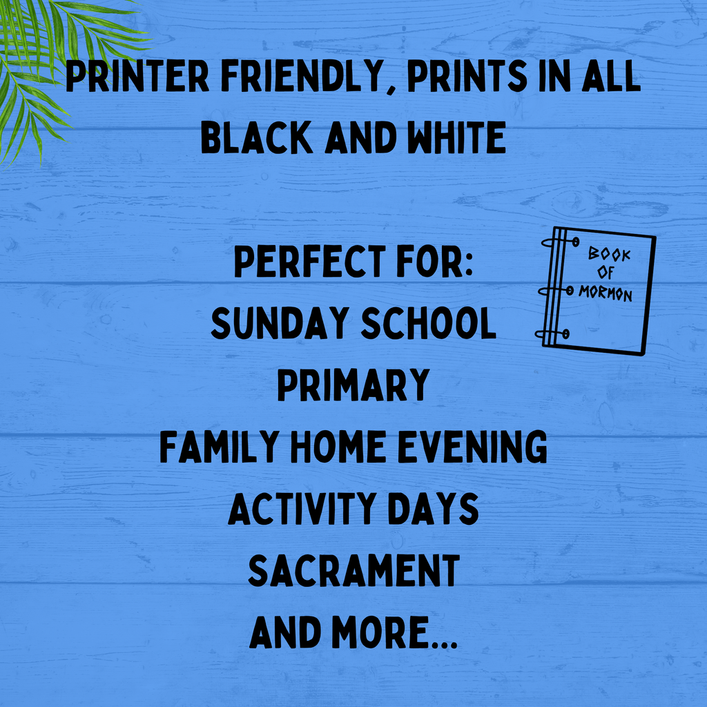 Book of Mormon Spot the Difference for Kids | Kids Printables | kids Activities | Book of Mormon Activities | Primary Activities | Sunday