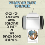 Ruth Bible Craft, Ruth Story Spinner Craft, Sunday School Craft, VBS, Bible
