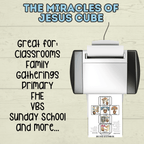 Miracles of Jesus Cube Craft, Jesus Craft, Bible Cube Craft, Sunday School Craft