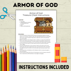 Armor of God Bible Lesson Craft, Sunday School Craft, VBS, Christian Activity, Shield of Faith, Ephesians Lesson