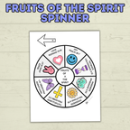 Fruits of the Spirit Craft, Spinner Craft, Sunday School Craft, Bible Craft, Bible Lesson, Christian Activity, Homeschool, Galations Lesson